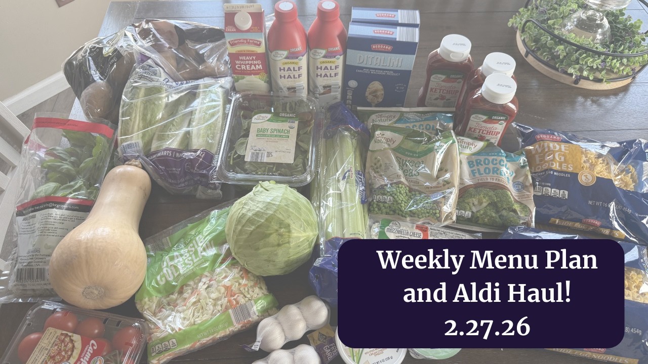 Menu Plan and Aldi Haul - What's For Dinner Next Week??