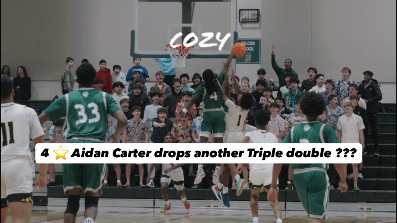 4 ⭐️ Star Aidan Carter drops another Triple double ???? St.Joes (Met) vs Piscaway January 15 2025￼