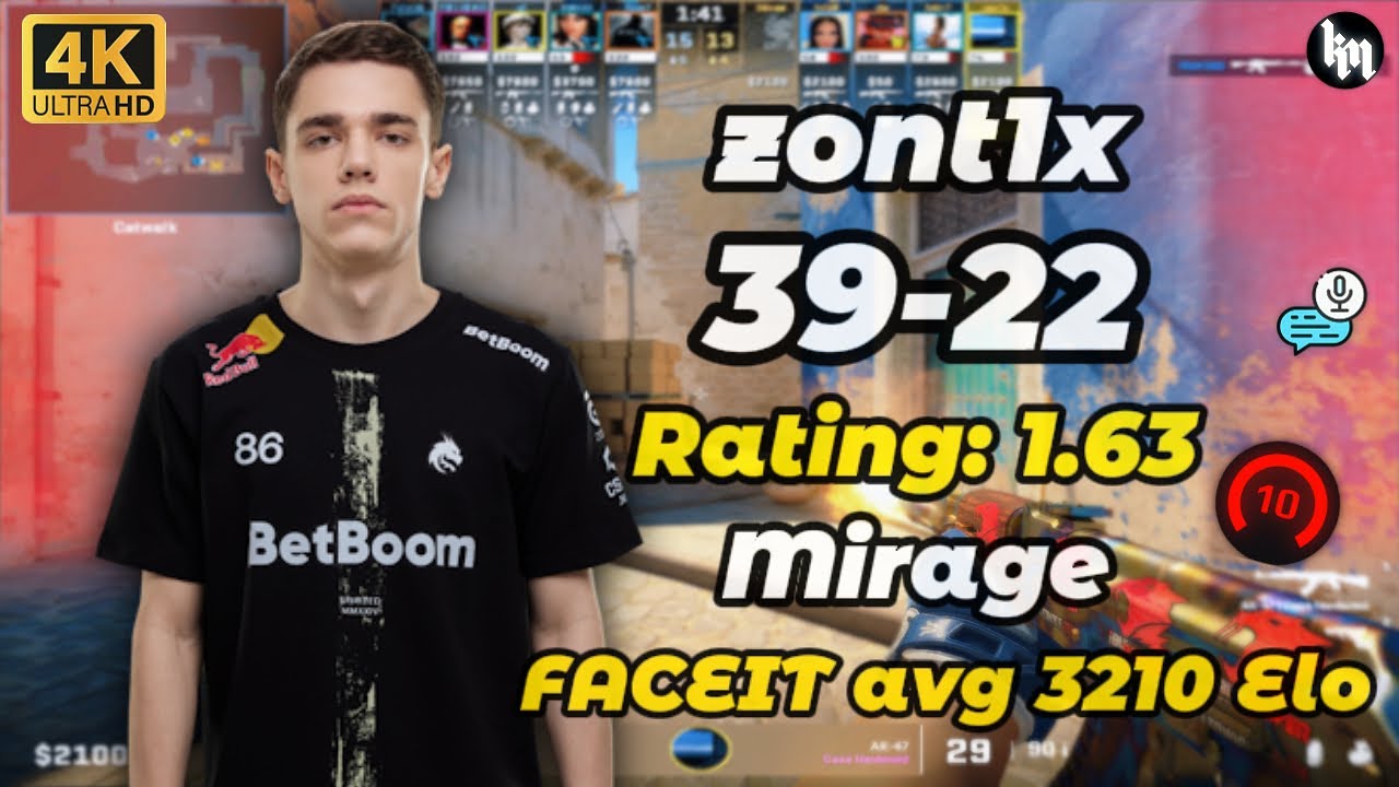 zont1x (39-22) SoloQ + VOICE COMMS (mirage) | FACEIT 3210 ELO | Nov 22, 2025 | CS2 POV/DEMO