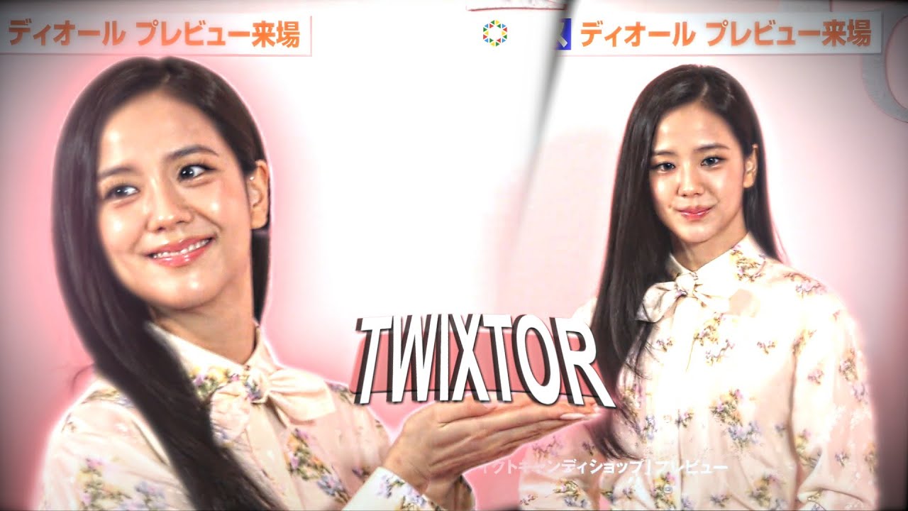 JISOO TWIXTOR 4K DIOR ADDICT POP UP  TOKYO