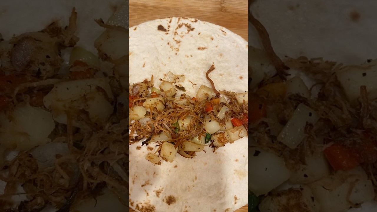 BURRITOS DE MACHACA S&Uacute;PER FACIL.        #receta #cocina #comida