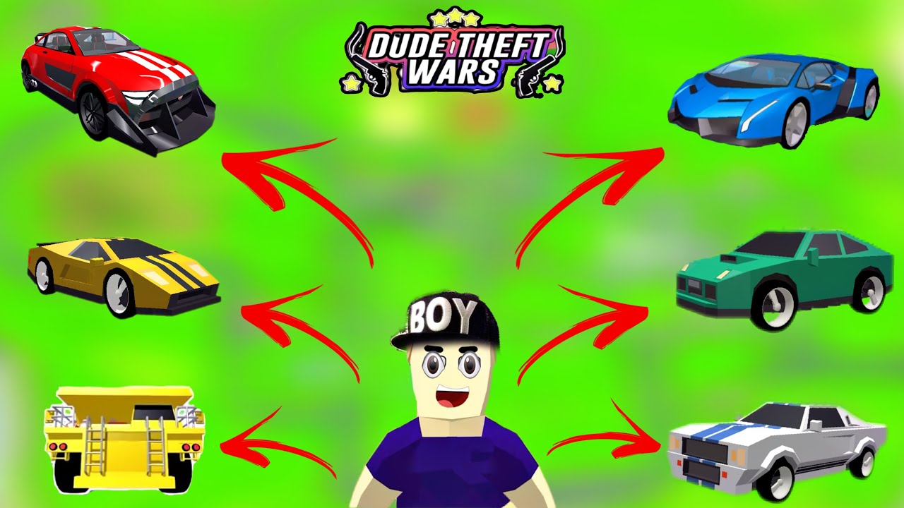 Dude Theft Wars All The Special Vehicles Loction And Place !!😱