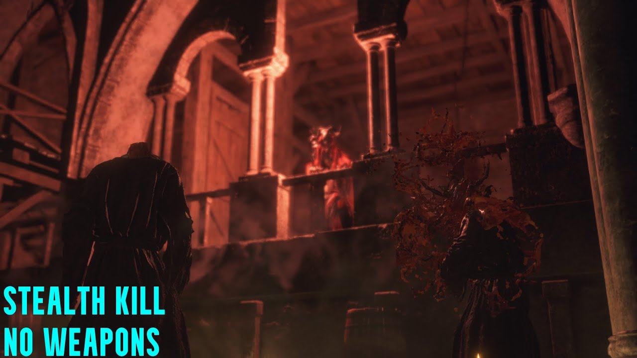 Resident Evil 4 Remake | Red Cultist - Stealth Kill [No Weapons]