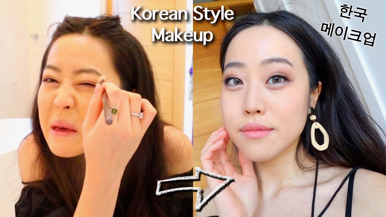 I Tried KOREAN Style Make-Up Look! *I look so different?!