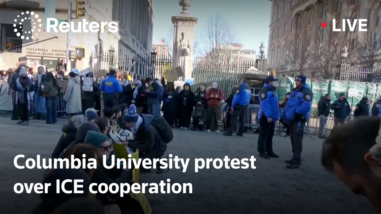 LIVE: Columbia University protest against the school's ICE cooperation