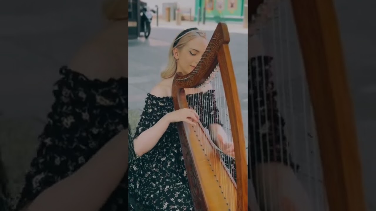 Careless Whisper (Harp Cover by Robynheart) #harpist #short