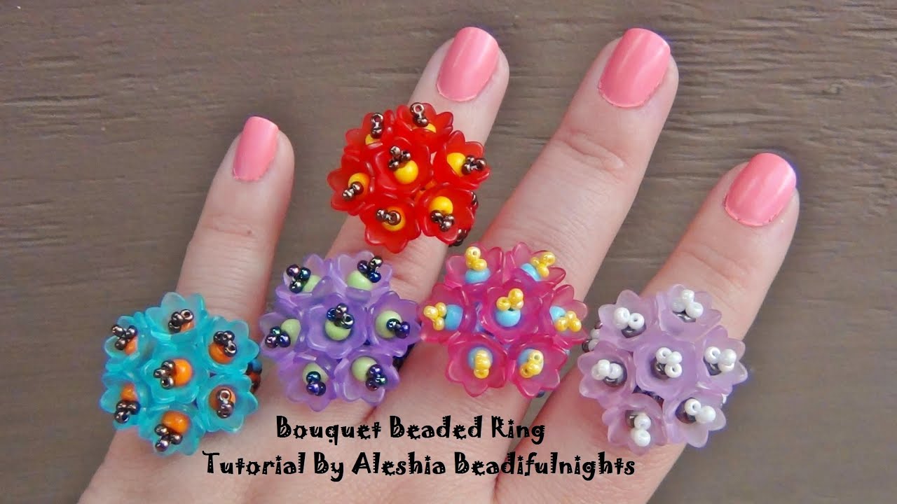 Bouquet Beaded Ring Tutorial