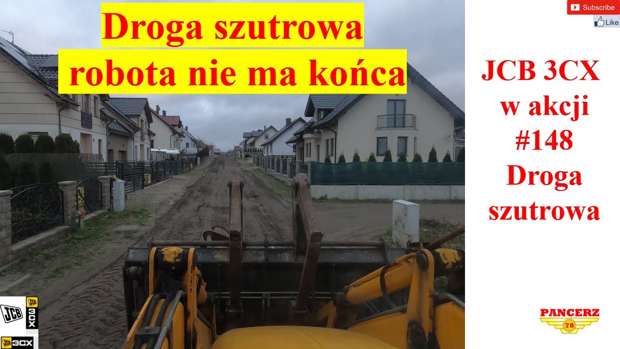 JCB 3CX w akcji. #148 Droga szutrowa robota nie ma końca.