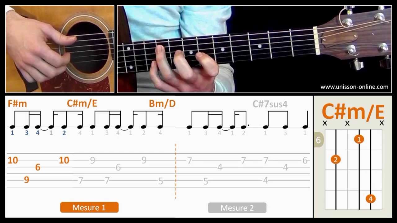Jouer Shape of my heart (Sting) - Cours guitare. Tuto + Tab