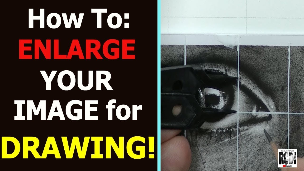 HOW TO Enlarge Your Image Sketch | Drawing onto Larger Paper or Canvas
