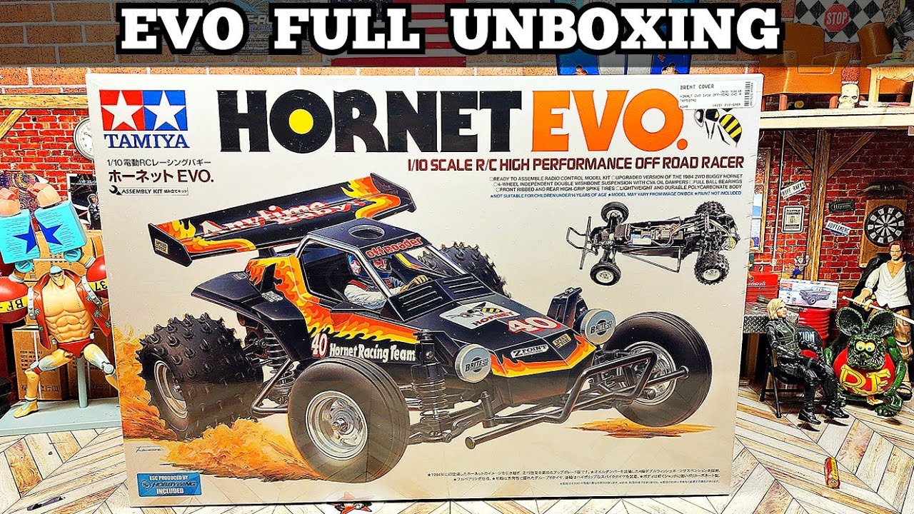 Tamiya Hornet Evo full unboxing