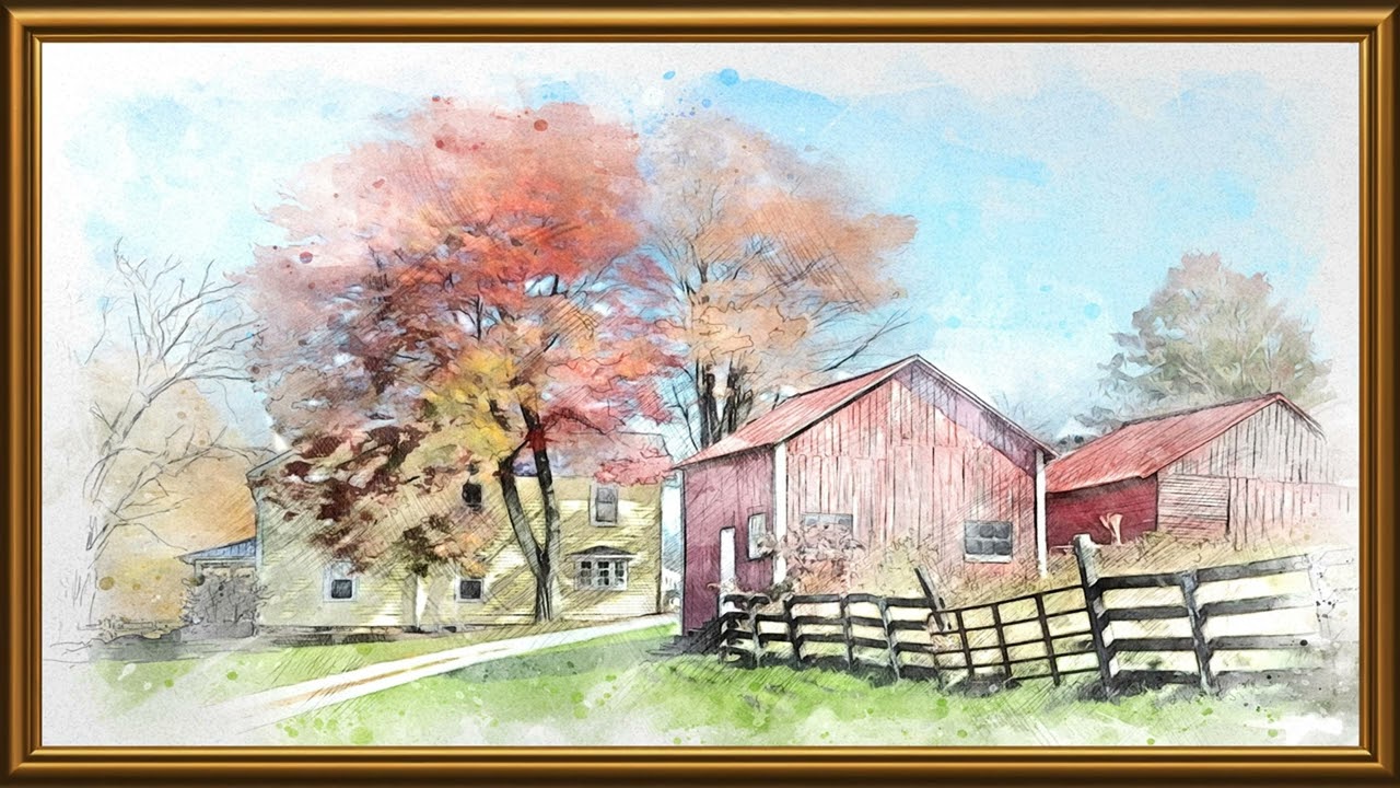 House Painting | TV Frame 4K | TV Art | @tvframeart9