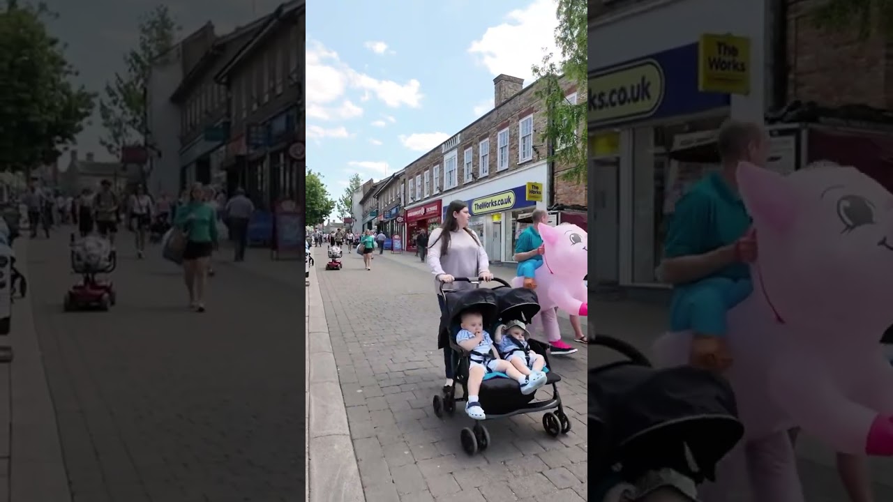 Thetford town walk around. VEDAY