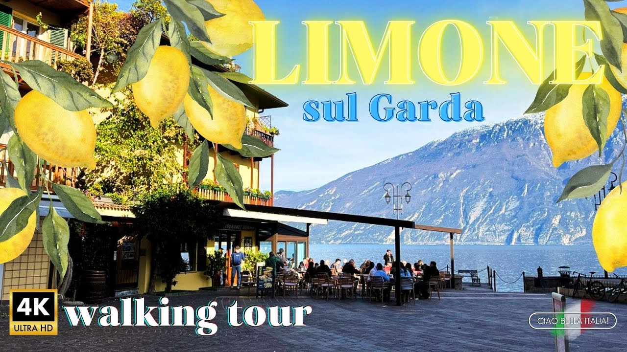 LIMONE SUL GARDA 🍋 4K walking tour 🇮🇹 discover Italy in winter ☀️ travel video by CiaoBellaItalia