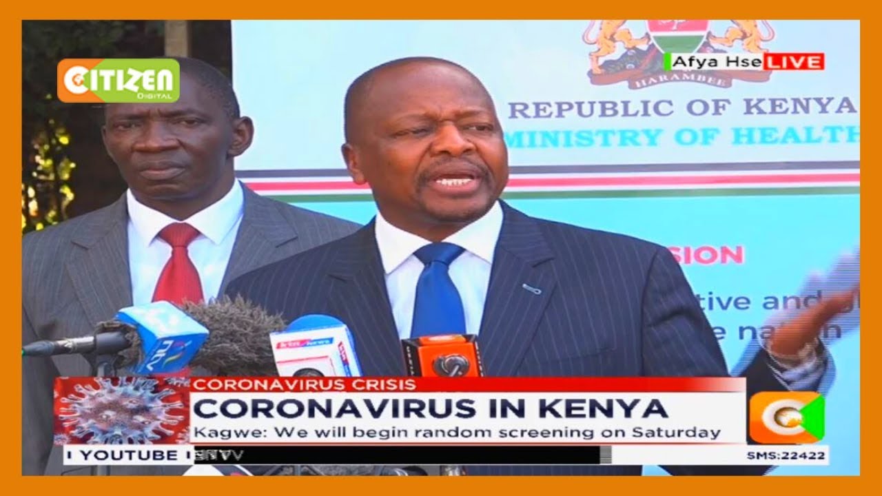 Health CS Mutahi Kagwe gives update of the COVID-19 situation in the country