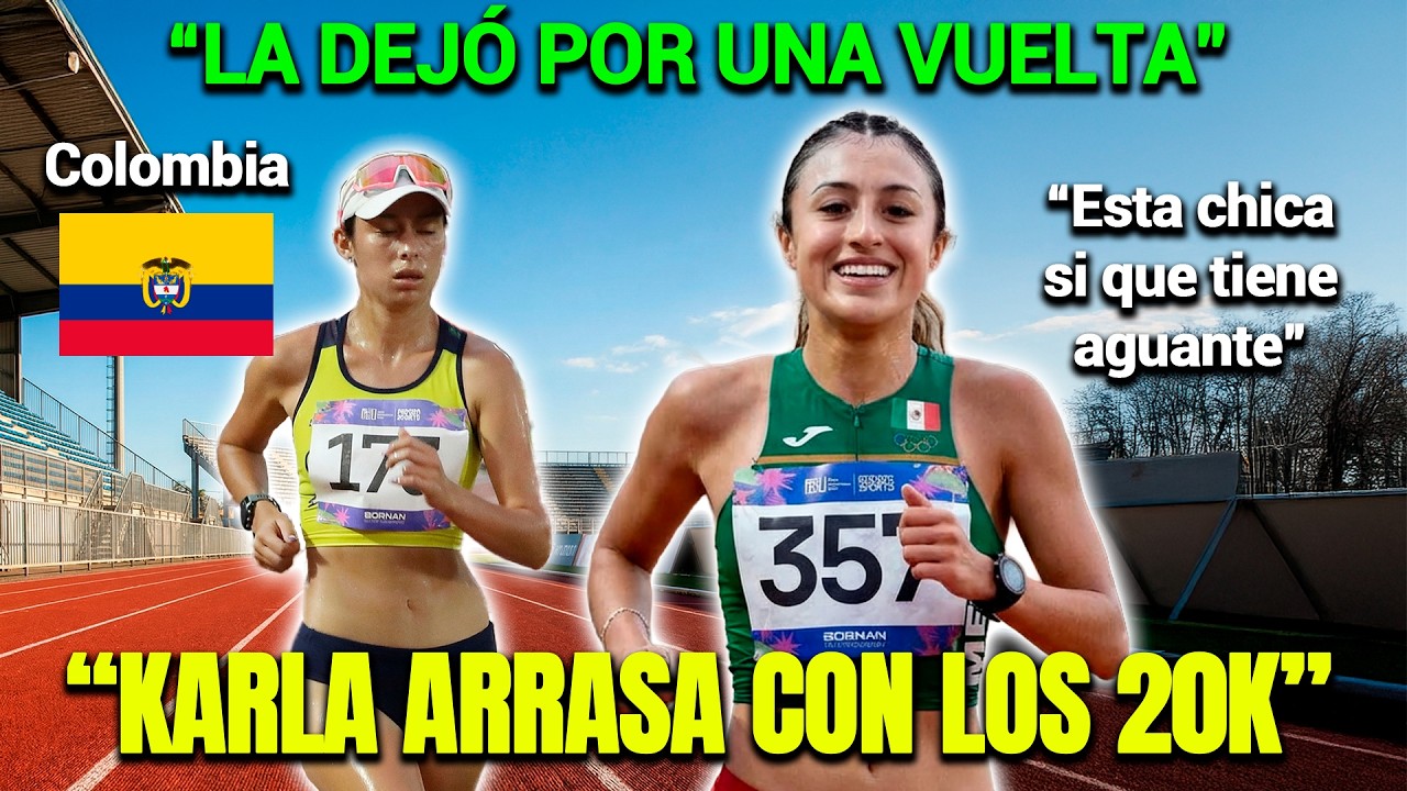 La MARCHA 20 KM tiene NUEVA reina: Karla Ximena gana el ORO con RÉCORD PANAMERICANO