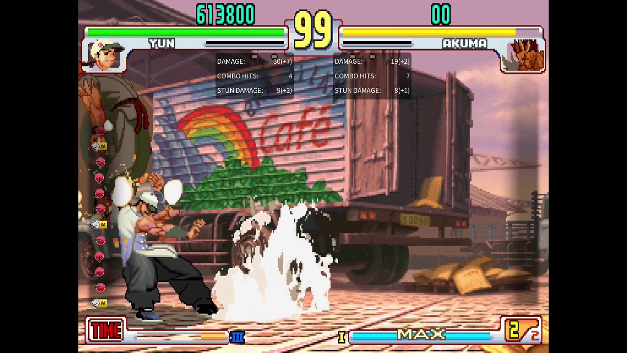 SF3: 3rd Strike (30th Anniversary) - Yun Zenpou Damage Scaling Test