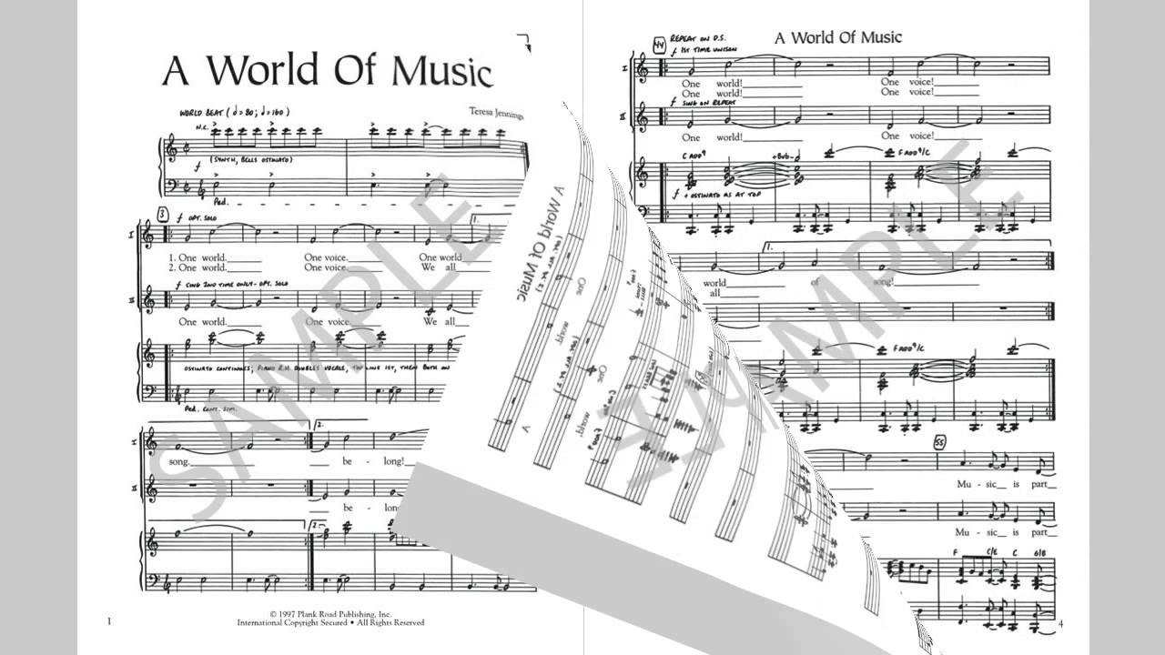 A World Of Music - MusicK8.com Singles Reproducible Kit