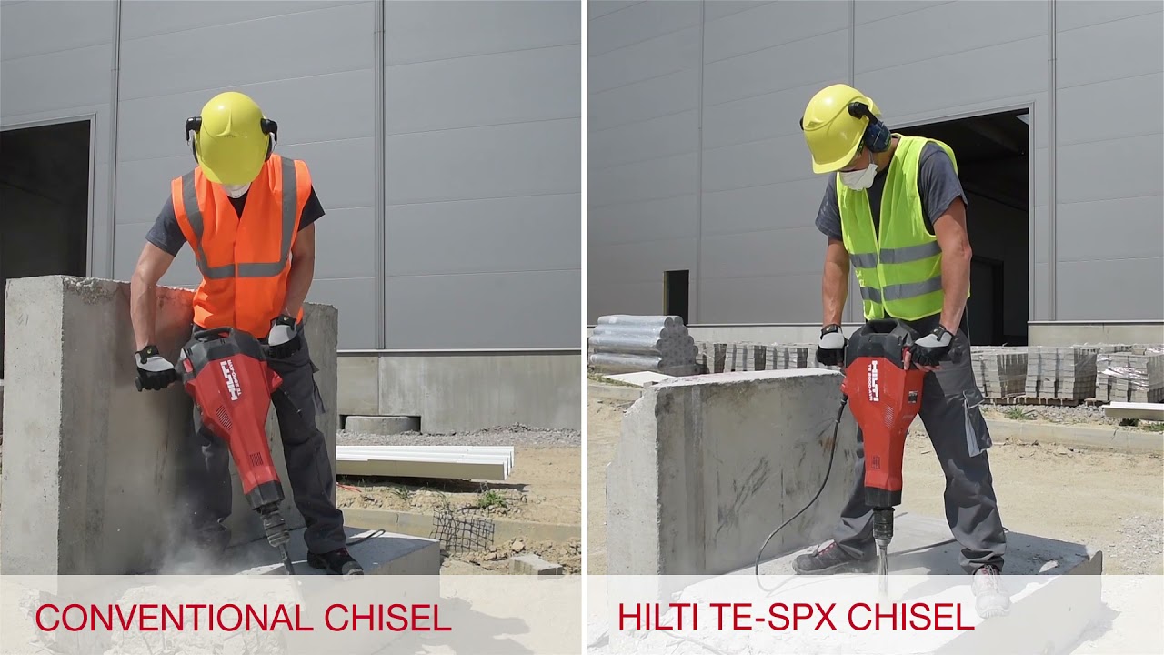 We have a variety of pointed or wide flat chisels.