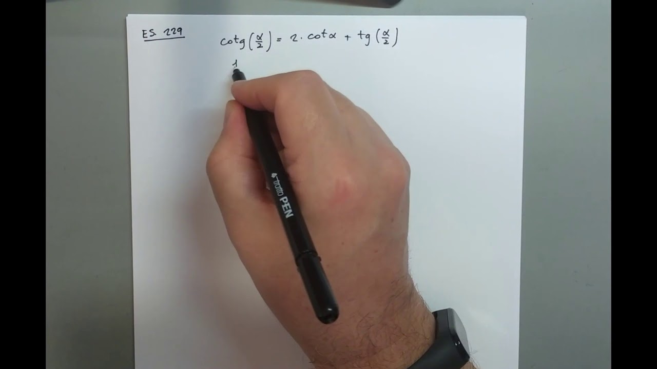 Goniometra -19E1 - identità con formule di bisezione - Matematica.blu.2.0