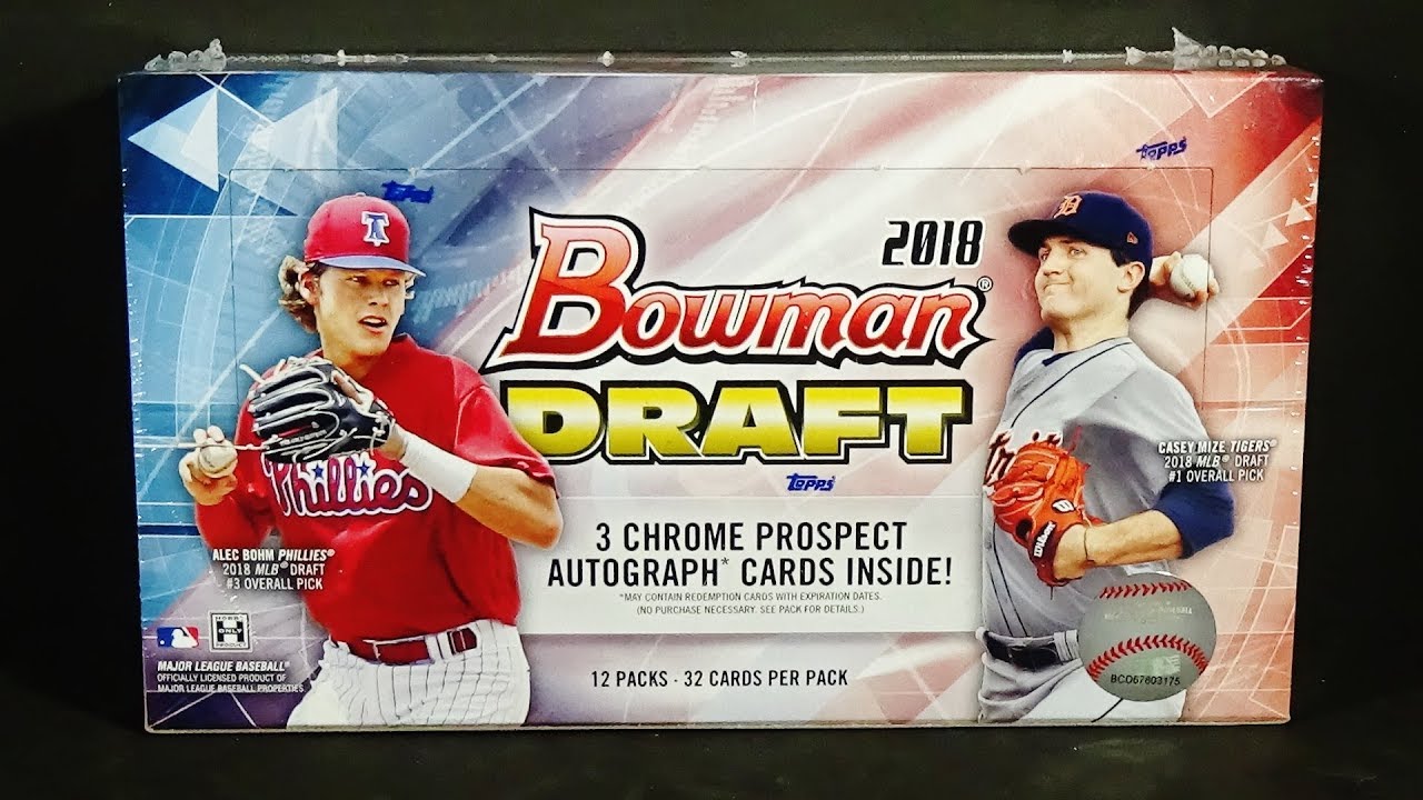2018 Bowman Draft Baseball Jumbo Hobby Box Break! Nice!