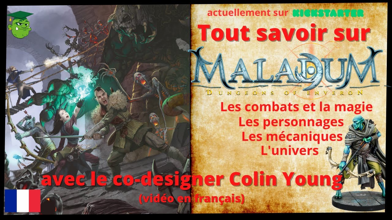 Tout savoir sur MALADUM avec le co-designer Colin Young (vidéo en français).