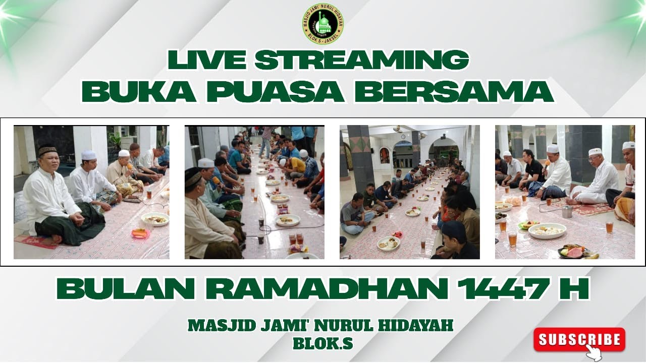 LIVE🔴BUKA PUASA BERSAMA | HARI KE-8 RAMADHAN 1447.H | MASJID JAMI' NURUL HIDAYAH
