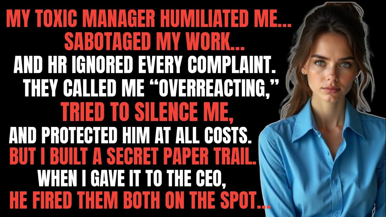 HR Ignored My Complaints About a Toxic Manager&hellip; Until My Proof Forced the CEO to Fire Them Both!