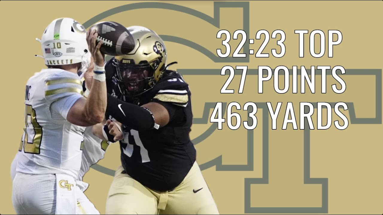 Georgia Tech Offense vs Colorado Defense - CFB Cutups Week 1 2025