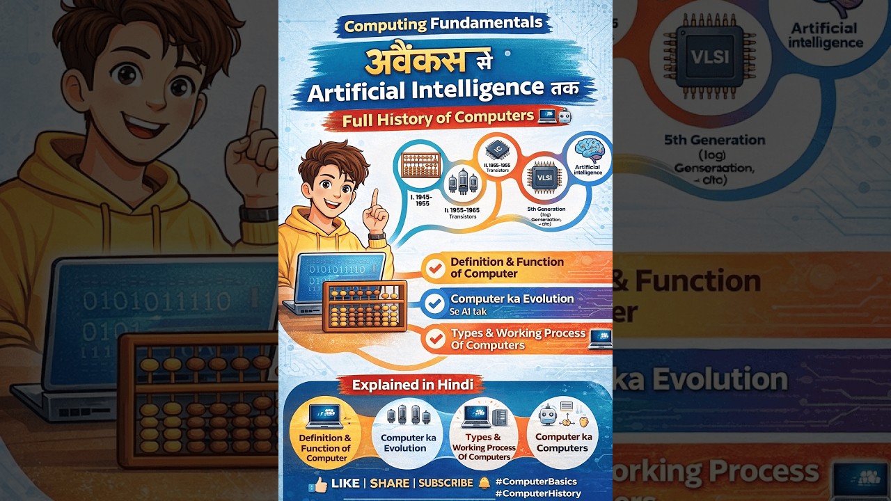 Computing Fundamentals Explained | Abacus se Artificial Intelligence tak Full History of Computers 💻