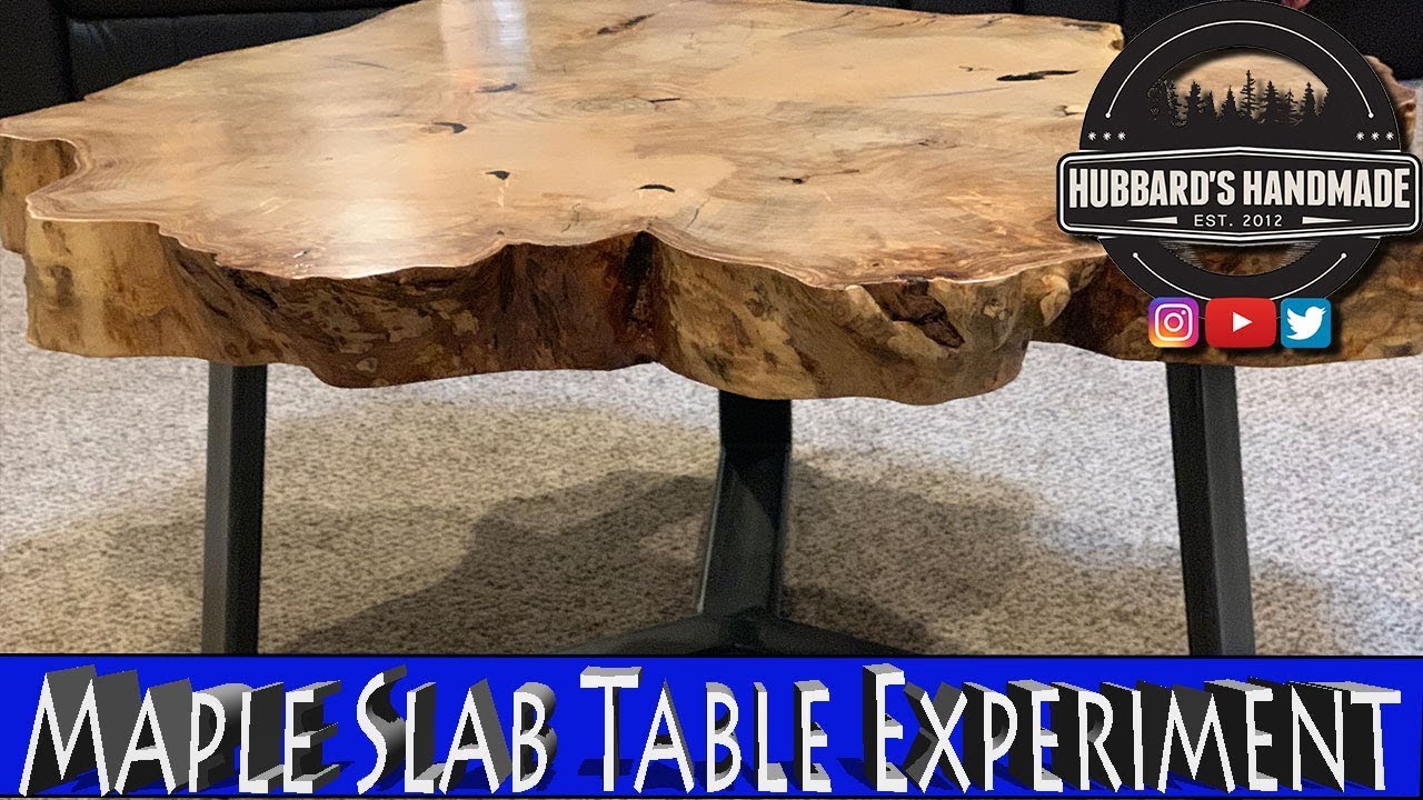 Round Maple Table // Experimenting with epoxy clay filler // Router jig with dust collection