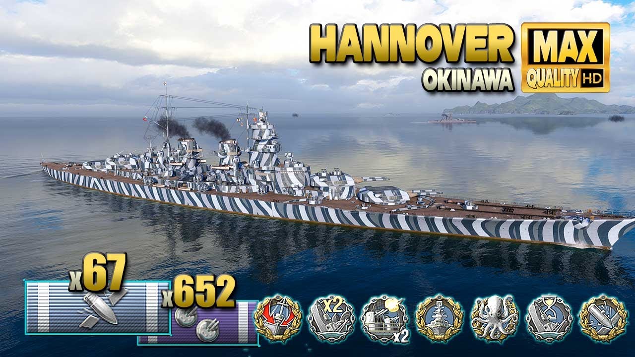 линкор Ганновер: Один против дыры в армаде - World of Warships
