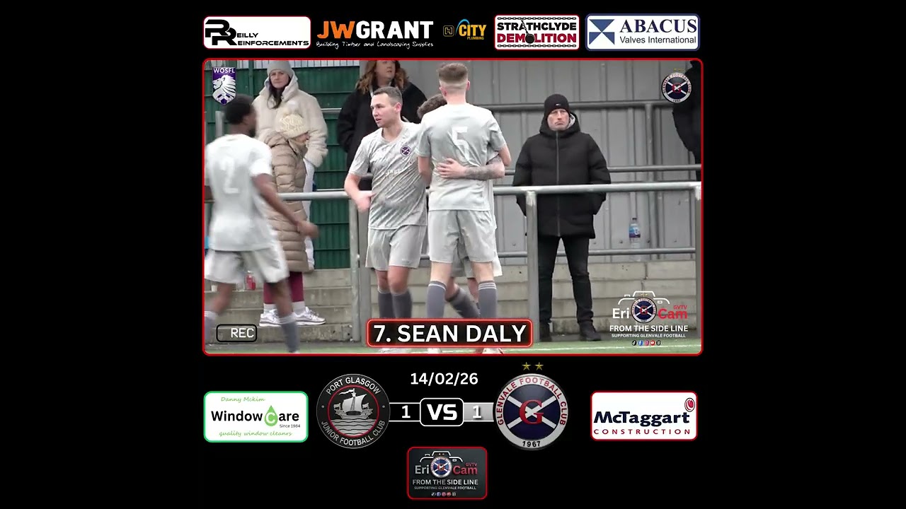 Goal! Sean Daly v Port Glasgow Jnrs! 🟥⬛️