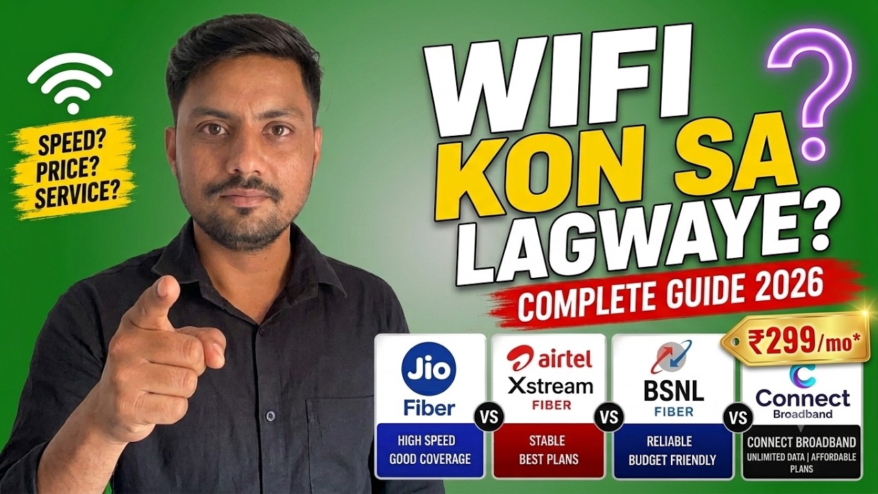 Best Broadband Plans in India 2026 🔥 Don't Buy Any WiFi Plan Before Watching This!