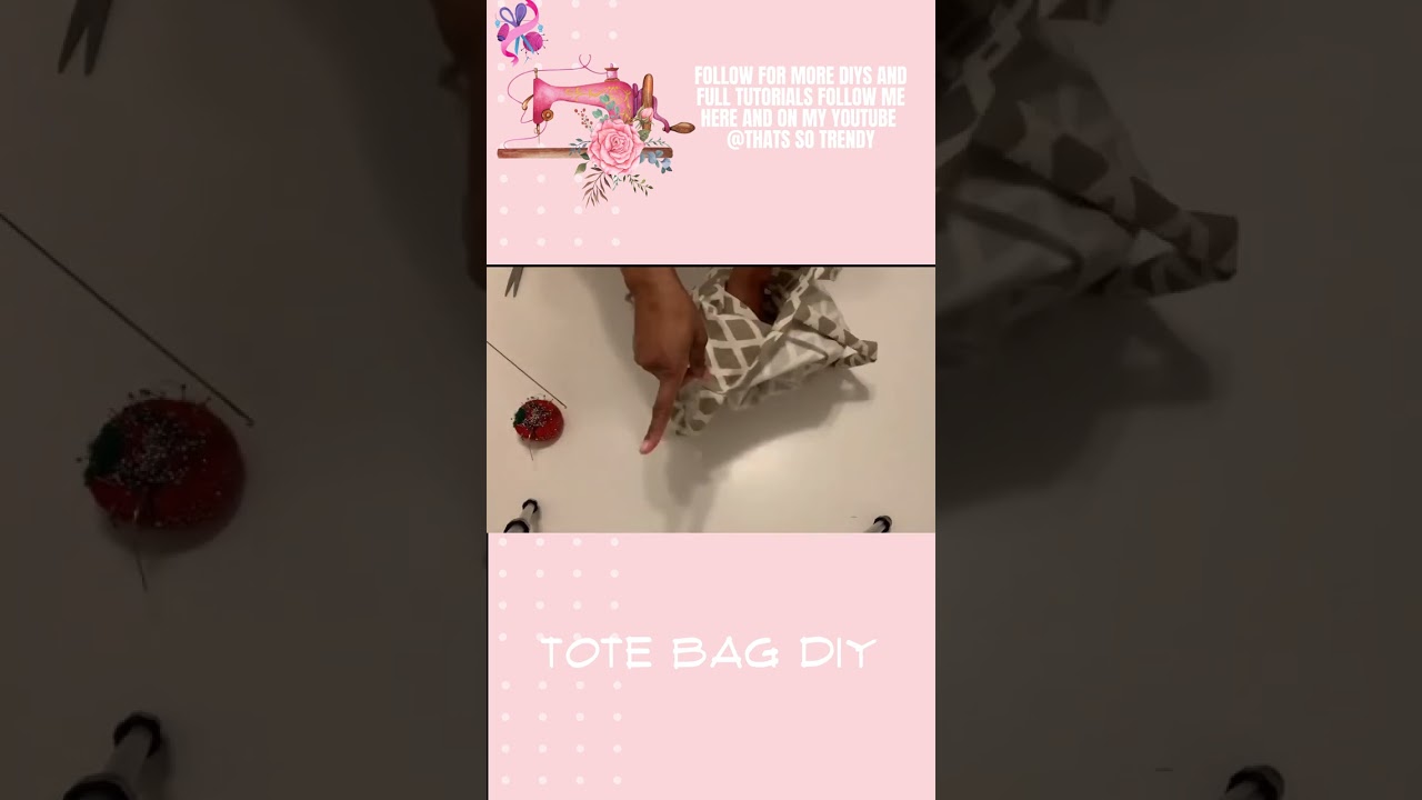 Tote Bag DIY (How To Sew A Tote Bag)