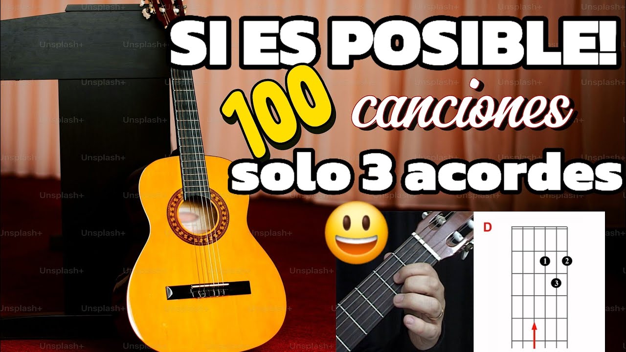 TOCA 100 canciones CON 3 acordes!