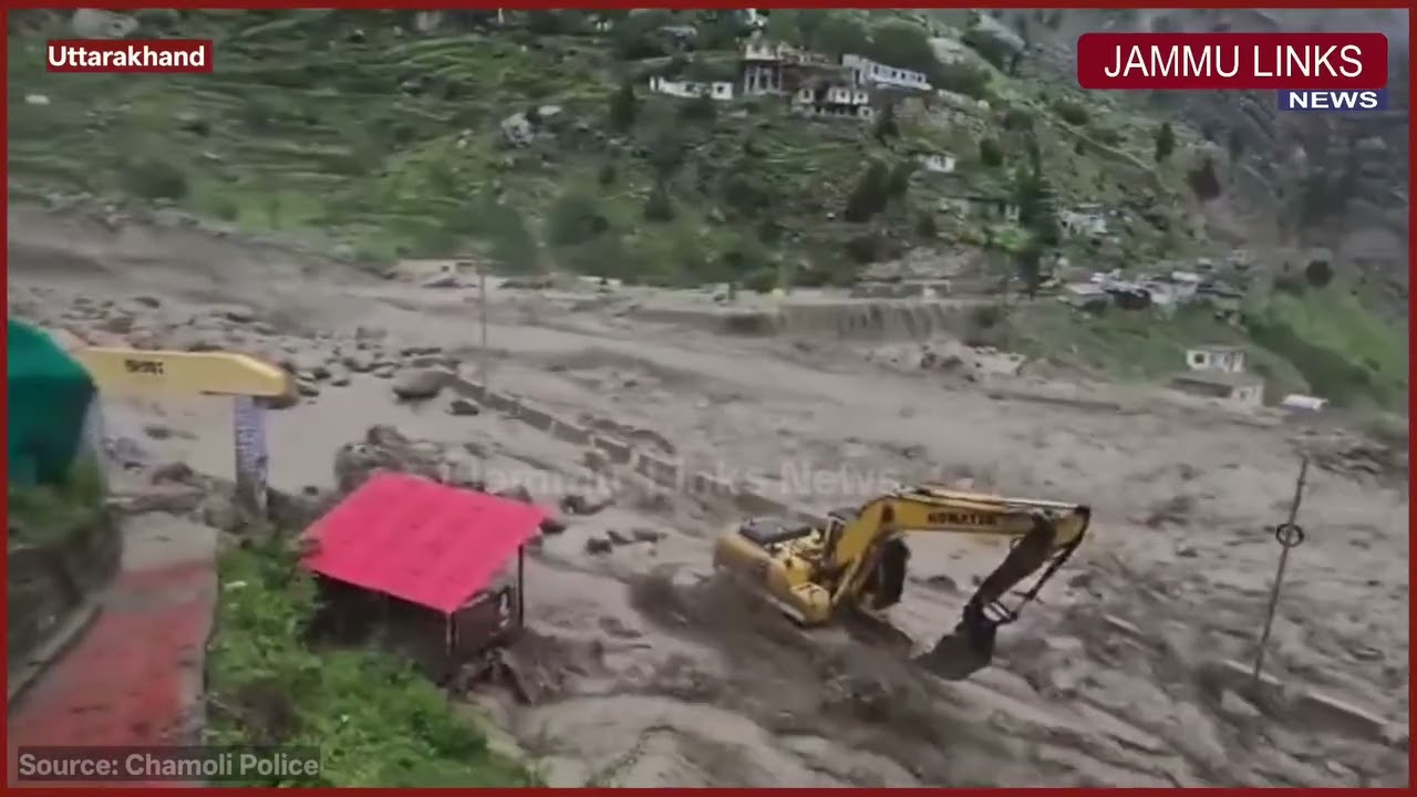 😥Today flash flood niti valley #flood #cloudburst #barish #heavyrain #uthrakhand 