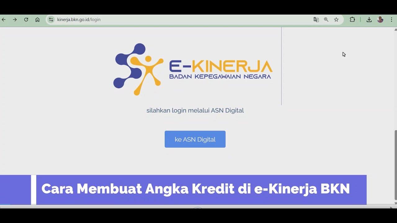 Cara Membuat Angka Kredit (PAK) di e Kinerja BKN