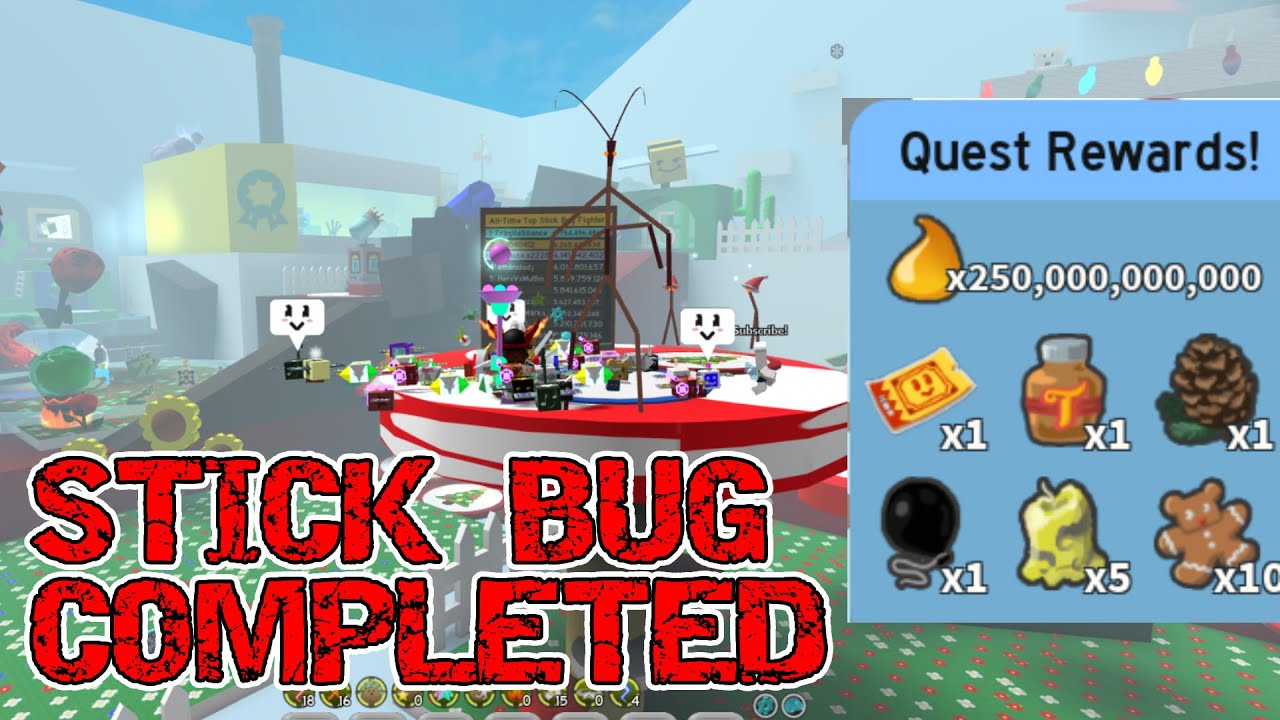 Задание с палочником выполнено!! Bee Swarm Simulator BEESMAS 2025-2026 | Roblox |