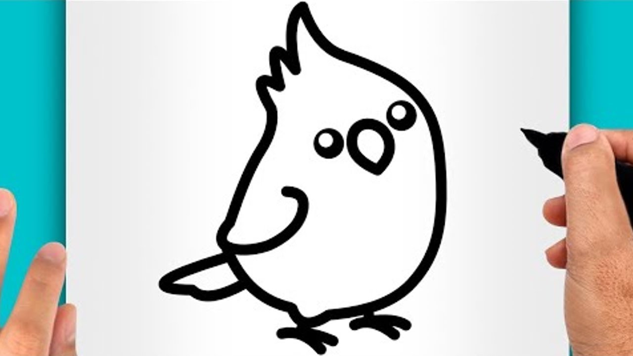 DISEGNI FACILI DA FARE | COME DISEGNARE UN UCCELLO FACILE (VIDEO DI DISEGNI KAWAII)