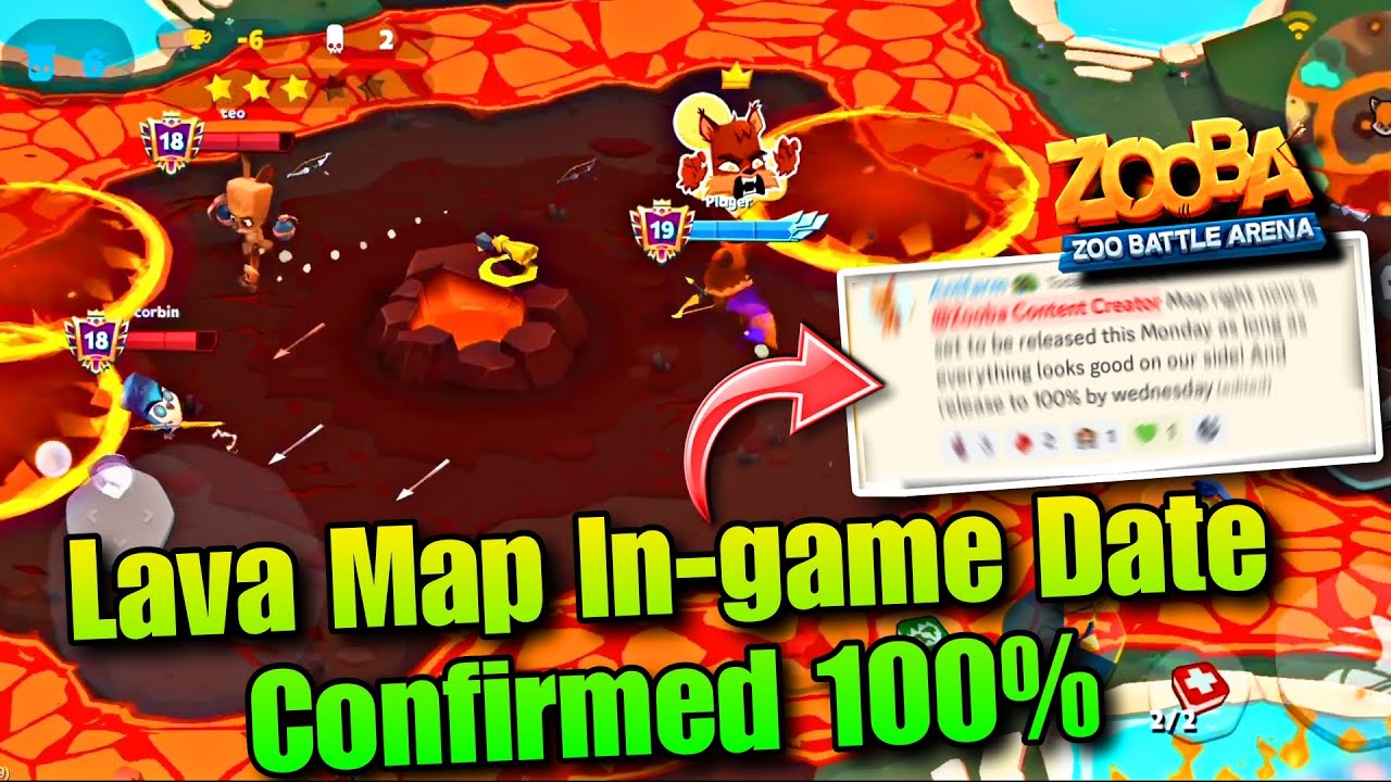 Zooba | Lava Map In-game Date Confirmed 100%