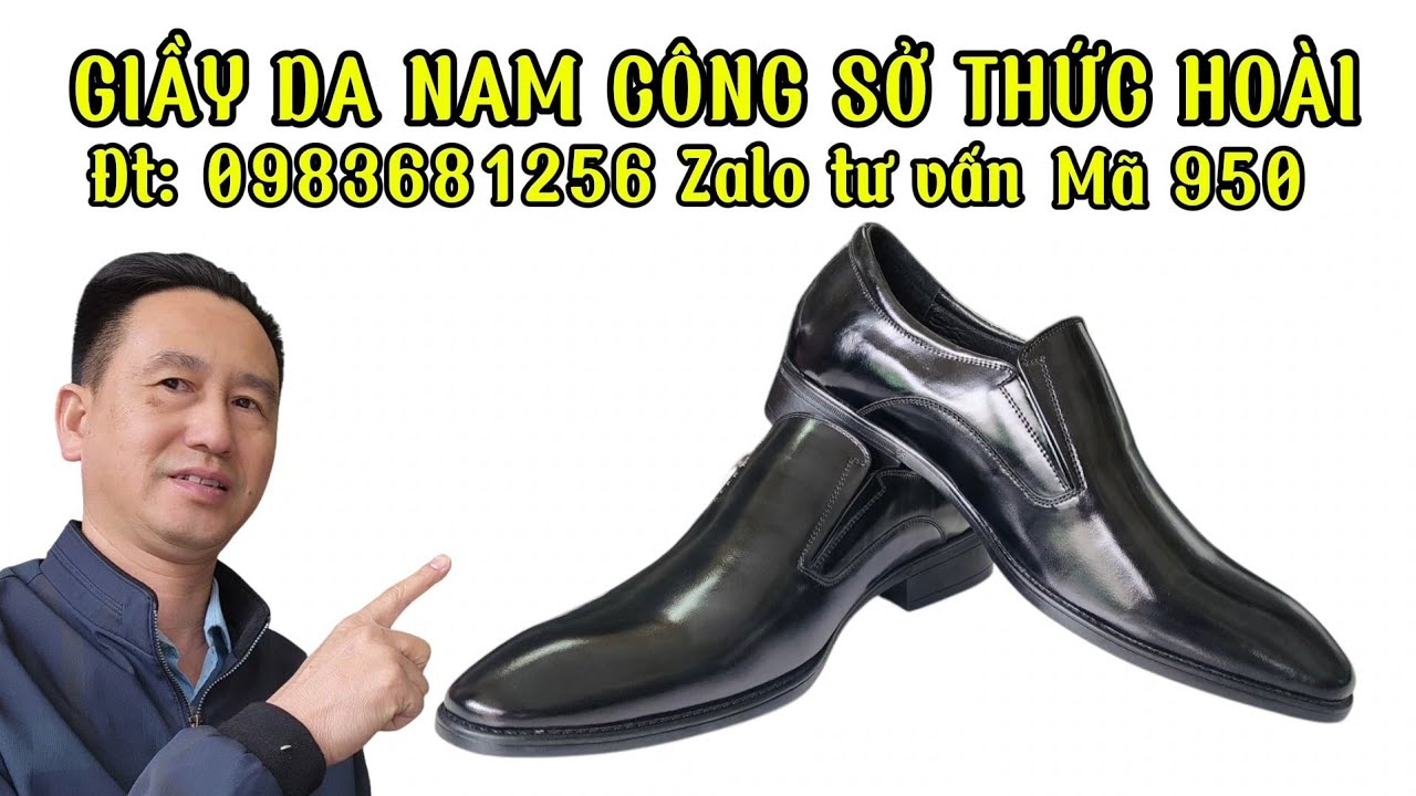 Giầy da nam cao cấp công sở Thức Hoài