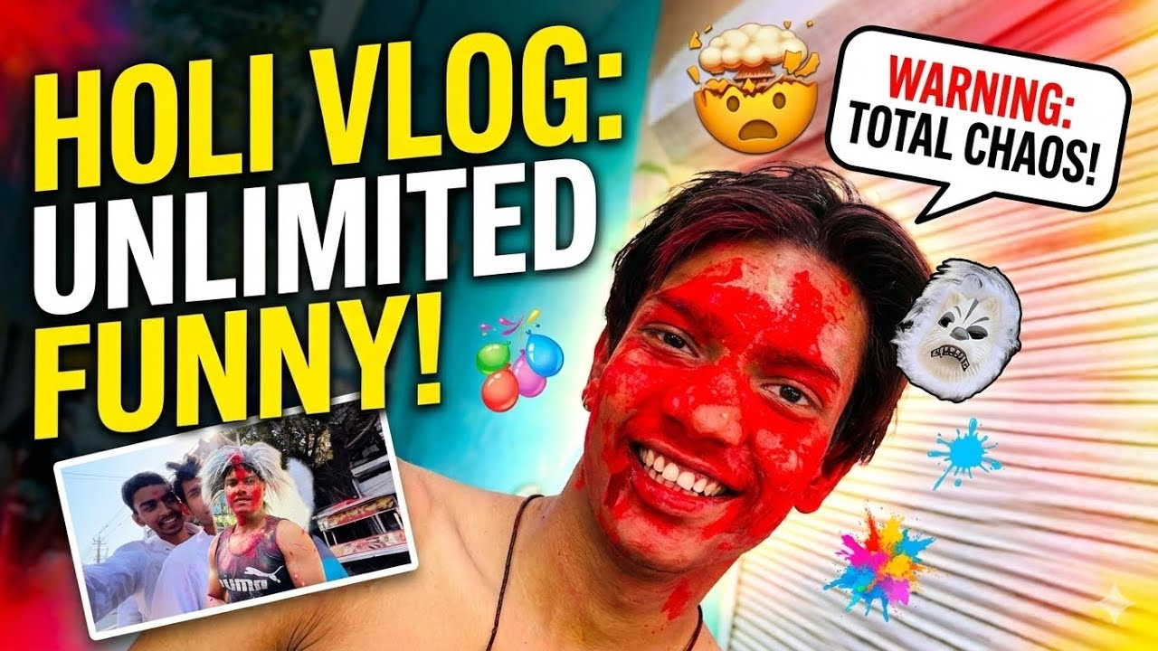 FIRST HOLI VLOG ( YAARI ON CAMERA) 