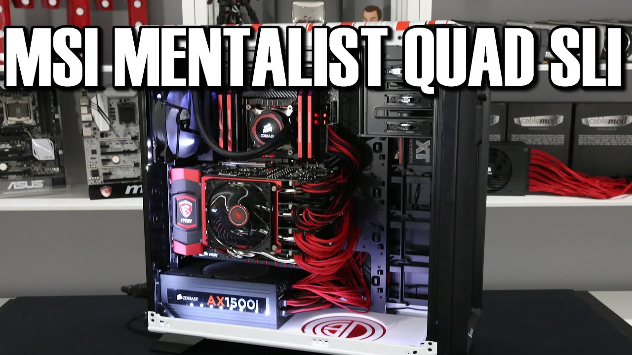 MSI Mentalist X99 Quad Nvidia SLI Bridge Review