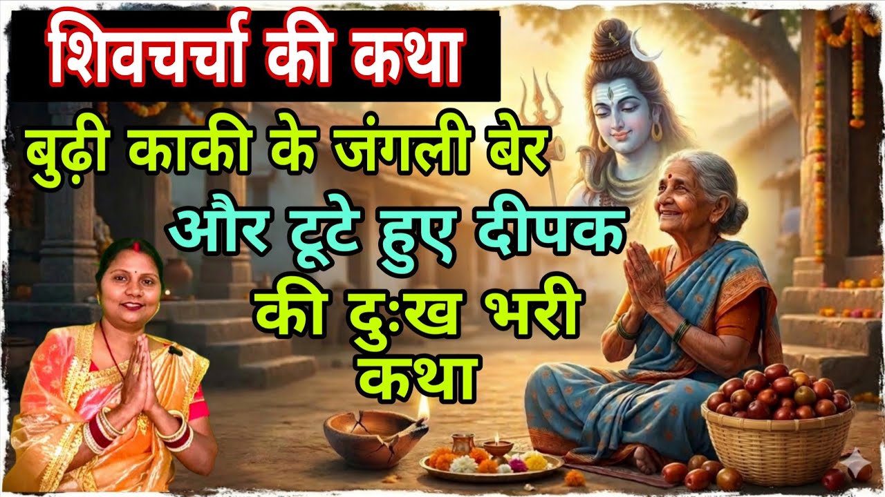 बुढ़ी काकी और शिव जी के कृपा की अति सुंदर कथा | शिव कथा | शिवचर्चा की कथा | Pushp aaradhya |