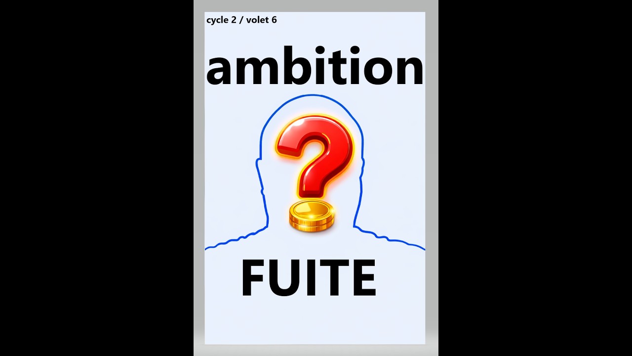 CYCLE 2 – VOLET 6 | Ce que vous appelez ambition est peut-être une fuite