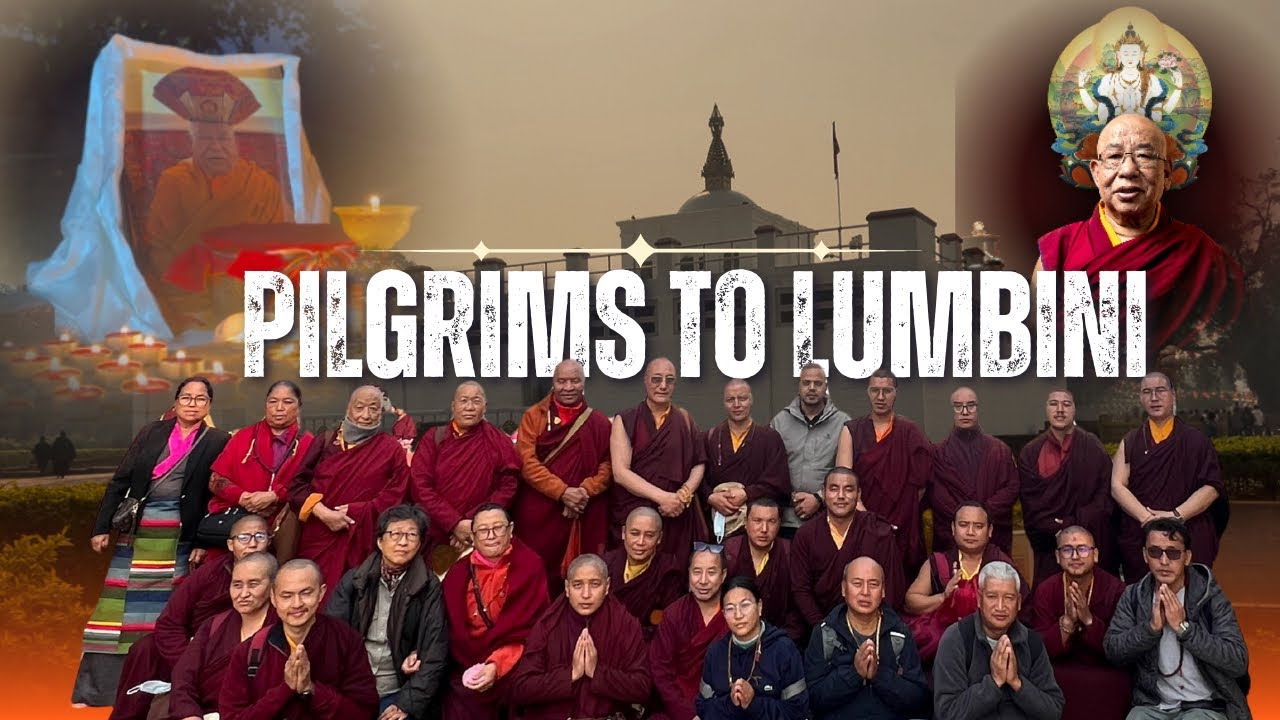 30 days series of Ven. Lama Rinpoche holy relics carried on a Nékor)the journey began at Lumbini