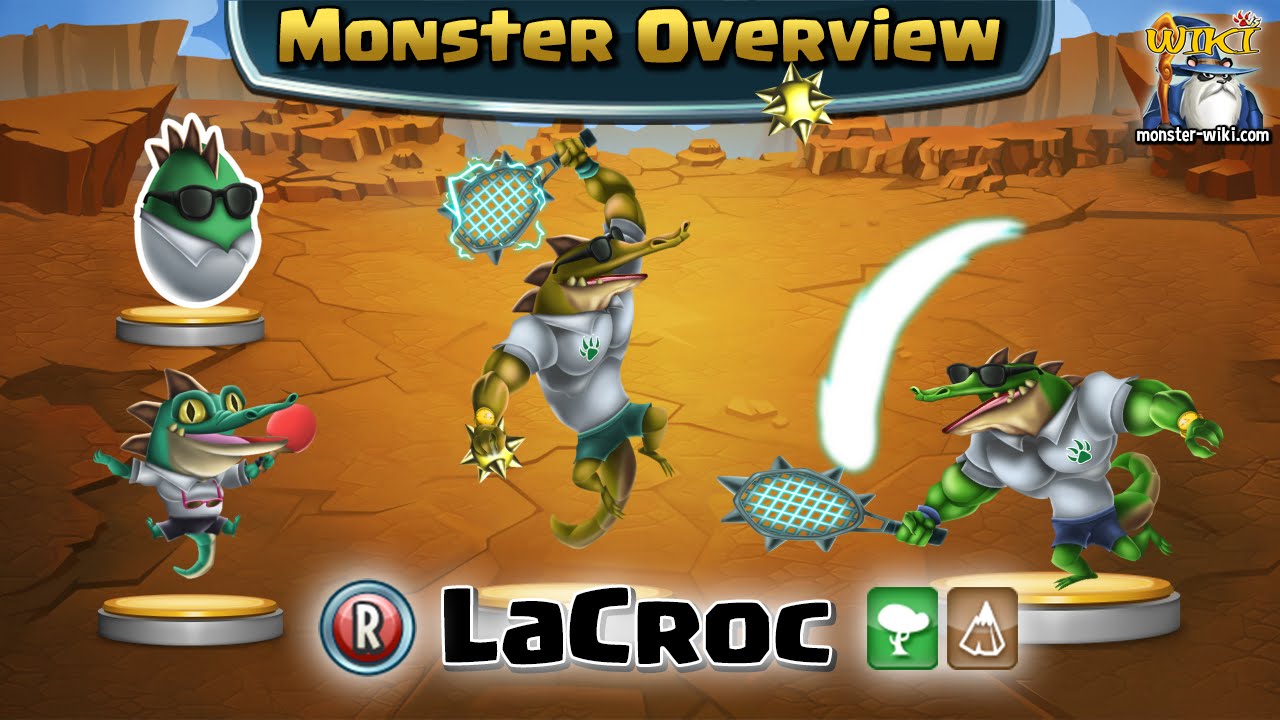 LaCroc [Earth, Nature] - Review & Combat - Monster Legends