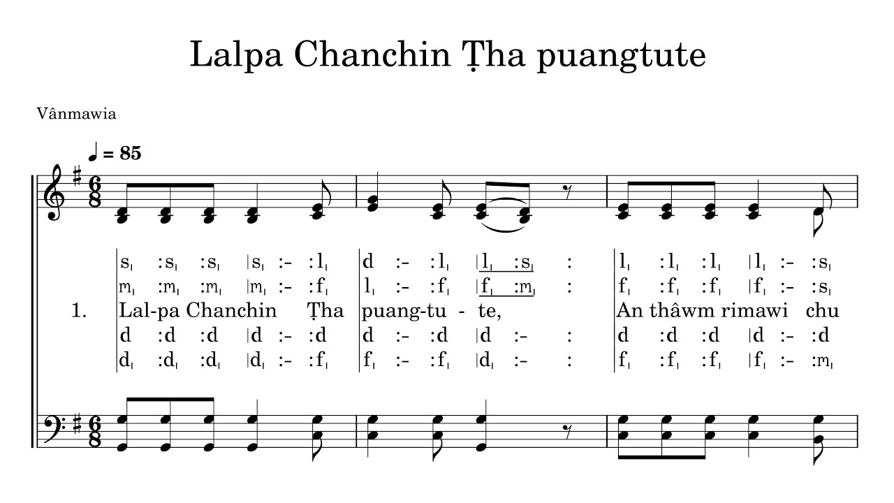 KHB 356 | Lalpa Chanchin Tha Puangtute | A Capella