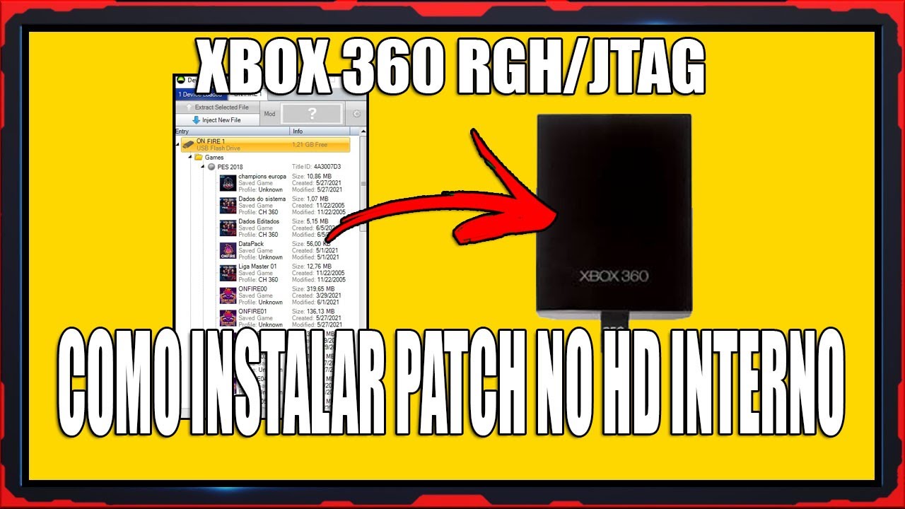 COMO USAR PATCH NO HD INTERNO [ XBOX 360 RGH]